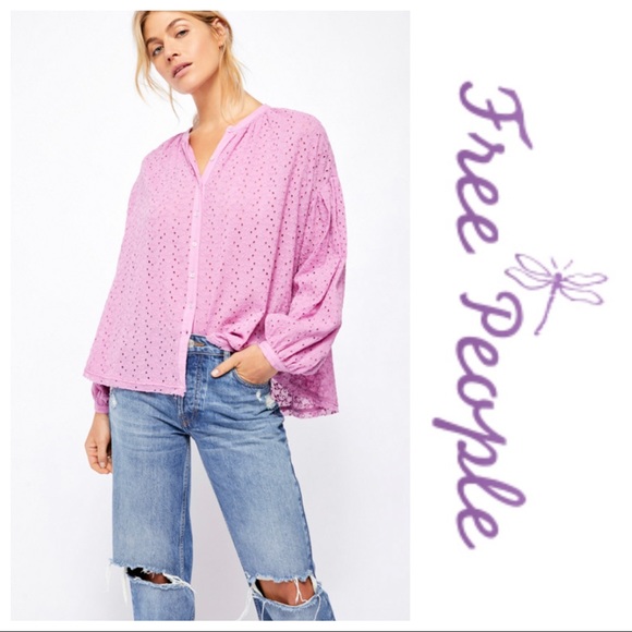 Anthropologie Tops - NWT Free People Maddison Eyelet Blouse